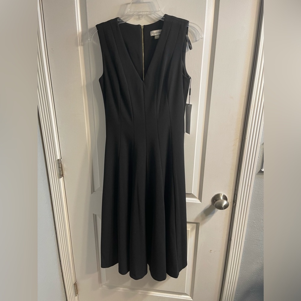 New With Tags Calvin Klein Black Cocktail Dress Size 4